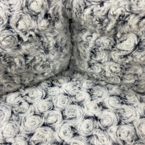 HugglePets HugglePets Donut Dog Bed - Granite & Ivory, Medium 2