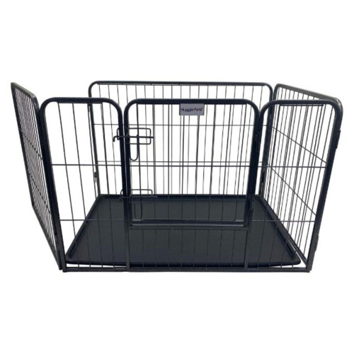 HugglePets (Small) HugglePets Heavy Duty 4 Sided Whelping Cage with Tray 1