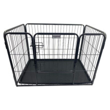 (Medium) HugglePets Heavy Duty 4 Sided Whelping Cage with Tray