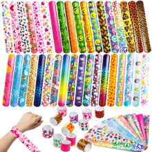 JOYIN 60 Stück Slap-Armbänder für Kinder mit Tieren, Freundschaft, Herzdesign 36 Varianten