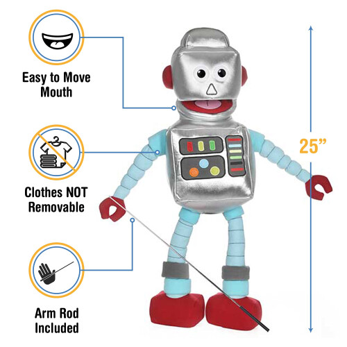 25"""" Robot Full Body Ventriloquist Style Puppet 2