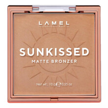 Lamel Sunkissed Matte Bronzer Face Proszek - nierochany dlugotrwaly, nietlustowy, bronzing organiczny formula makijazu - Matowe wykonczenie - Nat