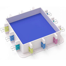 (As show, One size) Nicpro Adjustable Molds Housing for Silicone Mold Making, Reusable Plastic Housing Frame Mold Making Silicone Rubber, for Resin Molds Kit, Soap Molds,