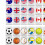 (small flags, One size) 64Pcs Escape Game Blocks Mini Mahjong Set Portable Table Game Tile Game small flags 3