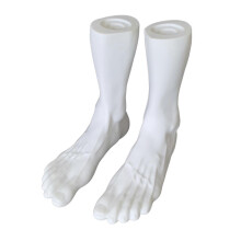 (As show, One size) PVC Mannequin Feet Short Stocking Mannequins Shoes Display Props Foot Models