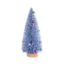 (Blue, One size) Tabletop Artificial Christmas Tree Party Table Shelf Festival Christmas Gift Silver