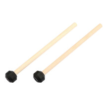 (Flat head, One size) 2 Pieces Percussion Drumsticks Steel Drum Mallets for Performance Meditation round head