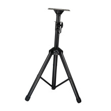 (Silver, One size) Speaker Tripod Stand Stable Hold up to 198 lbs Adjustable Height Accessories Black