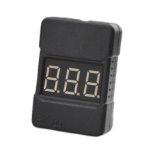 (As show, One size) 1-8S Battery Tester RC Spare Parts Digital Display 2 in 1 RC Battery Checker