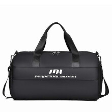 (black, One size) Fitness Bag Dry And Wet Separation Sports Handbag Travel Bag Large Capacity Yoga Swim Bag Can Hold Shoes