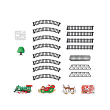 (As show, One size) Rail Toys Electric Train Light and Sound Decor Gifts for Boys Girls Children