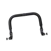 (Khaki, One size) Pram Front Hand Bar Detachable Pram Rod Trolley DIY Pram Armrest Black