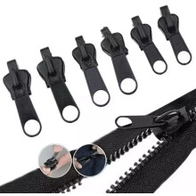 6Pcs Universal Instant Fix A Zipper Repair Replacement Zip Sewing Kit DIY Rescue Hot