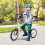 Homcom HOMCOM 90-96cm Kids Kick Scooter w/ Adjustable Handlebar Inflatable Wheels White 1
