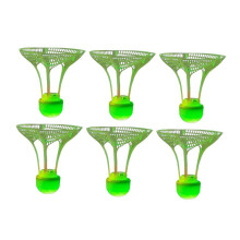 (Red, One size) 6x LED Lights Badminton Shuttlecocks for All Levels Players Grasslands Parks Green