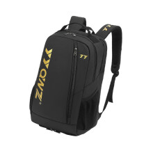 (White Gold, One size) Badminton Bag Backpack Shoulder Bag Tennis Rackets Bag for Badminton Rackets Black