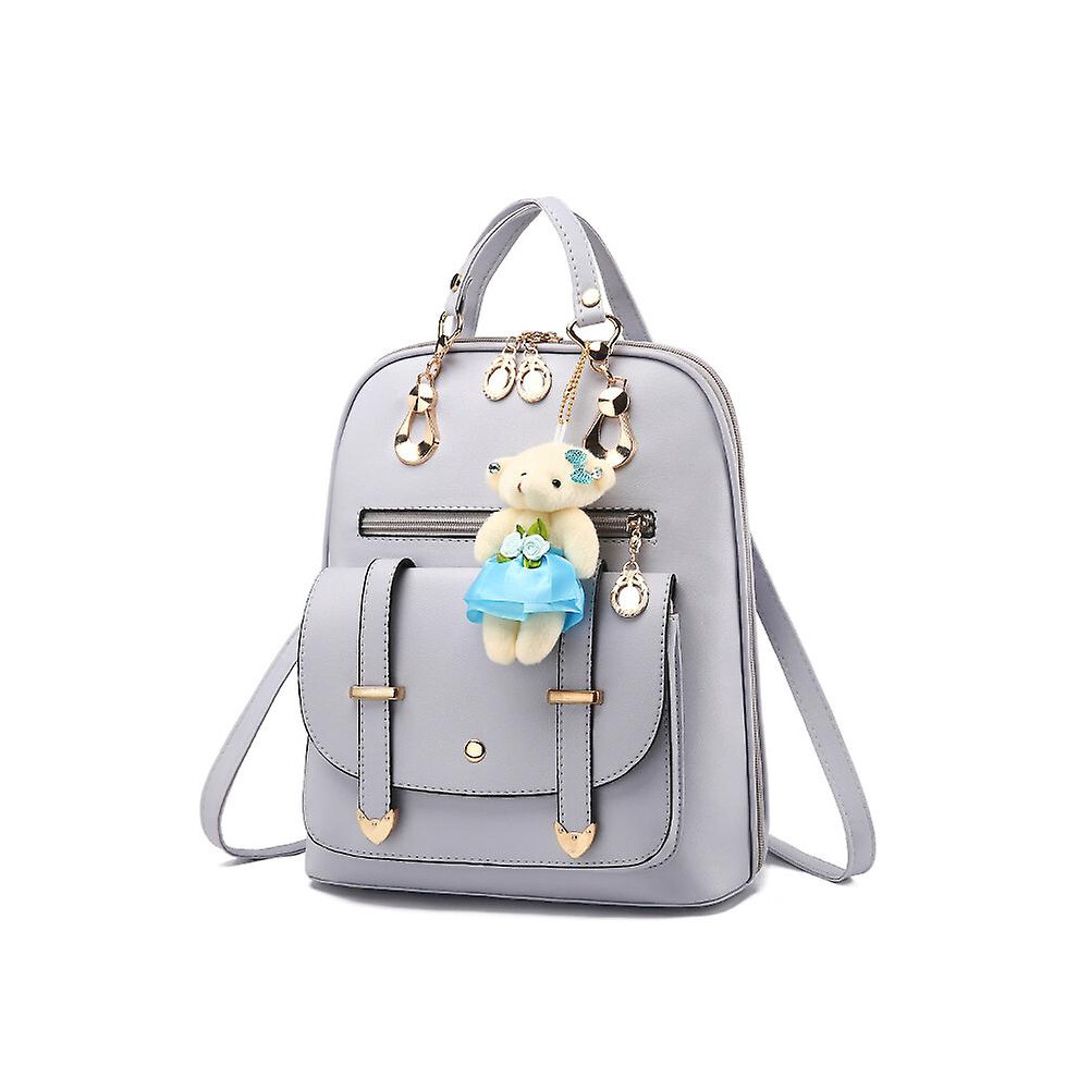 (As show, One size) Backpack Purse for Women Large Capacity Leather Shoulder Bags Cute Mini Backpack for Girls-image-OPC-PHRHZBK-NEW