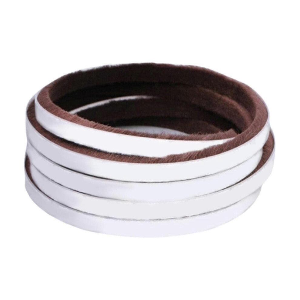 (White, One Size) Weather Strip Strong Stickiness Dustproof Draught Excluder Weather Stripping Gray 4633730111409