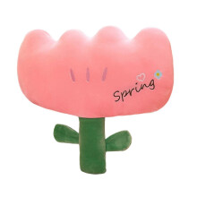 (Yellow 60cm, One size) Throw Pillow Funny Adorable Decoration Flower Pillow for Bedside Office Dorm Pink Red 45cm