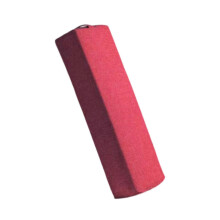 (Gray, One size) Yoga Bolster Pillow Yoga Auxiliary Pillow for Meditation Support with Handle Dark Red