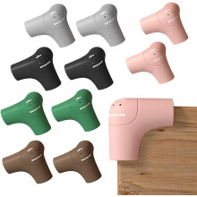 (As show, One size) Baby table corner protectors, 10 piece baby proof corner protectors, silicone table corner protectors, best child proof corner protectors