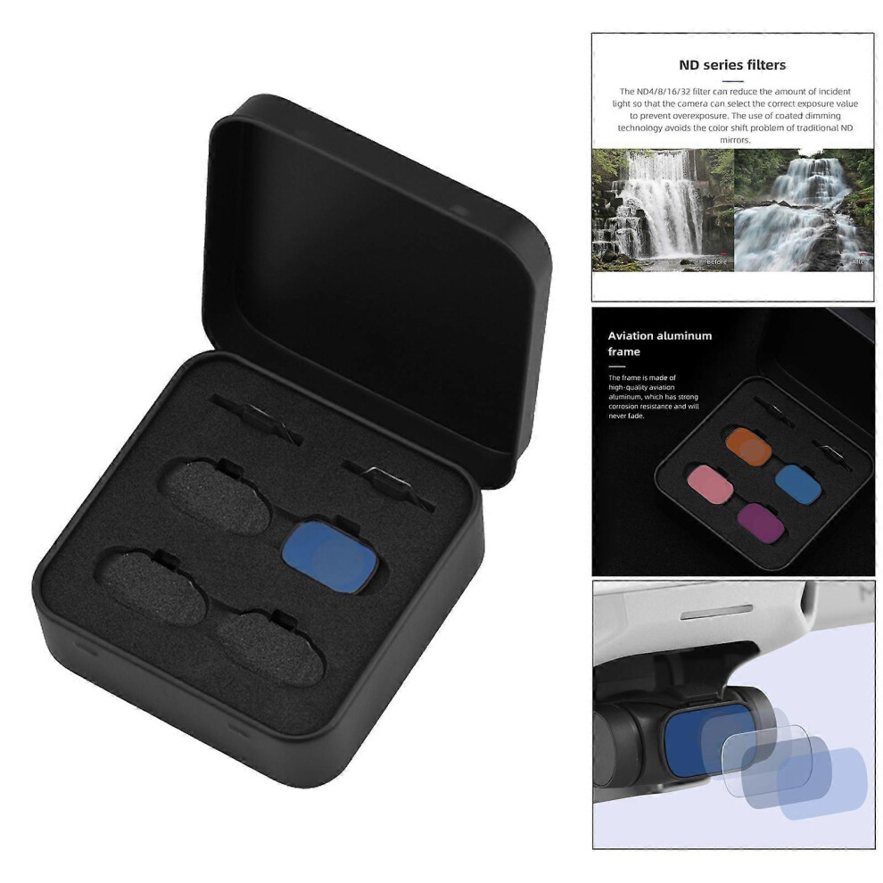 (Nd16, One Size) Nd4 Nd8 Nd16 Nd32 Nd Neutral Density Lens Filter Set For Dji Mavic Mini - Nd4 Nd8 Nd16 Nd32 Black 4634036187457