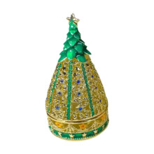 (green, One size) Christmas Tree Decorative Case Box Organizer Treasured Trinkets Keepsake Box red