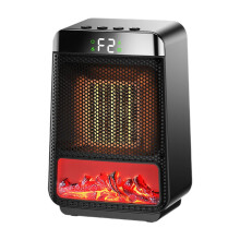 (As show, One size) Electric Fireplace Heater Creative EU Adapter Plug for Indoor Bedroom Office