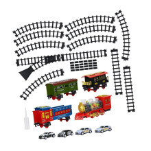 (As show, One size) Electric Train Set Train Track Playset for Kids Ages 3 4 5 6 7 Holiday Gifts