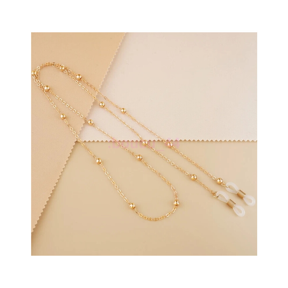 (KC Gold) Eye Glasses Spectacles Sunglasses Eyewear Chain Lanyard Necklace Holder Cord Hot