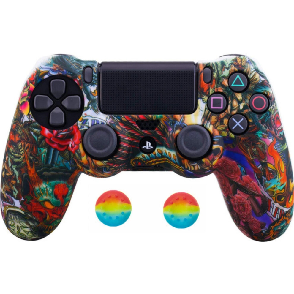 (#6) Ps4 Controller Skin/Cover - Protective Rubber Grips Playstation 4 6963793841554
