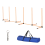 PawHut PawHut Dog Agility Weave Poles Training Obstacle Course Set with Whistle 5
