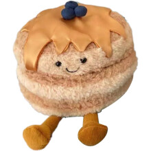 Gewichteter Plüsch-Pfannkuchen-Plüsch, süßes Pfannkuchenkissen, Kuscheltiere, lustige weiche Essensteller, Spielzeug als Geschenk für Kinder