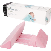 Coussin de couchage latéral réglable pour bébé avec housse amovible à 45 degrés, coussin de couchage anti-roulis pour bébés de 6 à 12 mois
