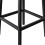 Living And Home Set of 2 Round Bar Stools with Footrest, Brown 5