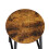 Living And Home Set of 2 Round Bar Stools with Footrest, Brown 4