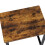 Living And Home Set of 2 Rectangular Bar Stools with Footrest, Brown 4