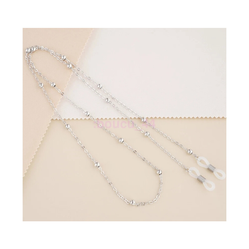 (White K) Glasses Lanyard Necklace Holder - Sunglasses Eyewear Chain Cord Accessory