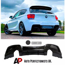For BMW 1 Series F20 F21 PRE-LCI Rear Diffuser Lip M135i M140i 11-15