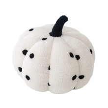 (As show, One size) Polka Dot Throw Pillow Cute Fluffy Stuffed Pillow for Domestic Bedrooms Sofa White and Black