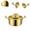 (Silver, One size) Hammer Pattern Hot Pot Multipurpose Stockpot for Camping Catering Restaurant Silver 3
