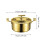 (Silver, One size) Hammer Pattern Hot Pot Multipurpose Stockpot for Camping Catering Restaurant Silver 2