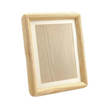 (7inches Outsid, Walnut) Picture Frame Simple Easy Placement Picture Display Stand for Tabletop Party 7inches Outsid Ash Wood