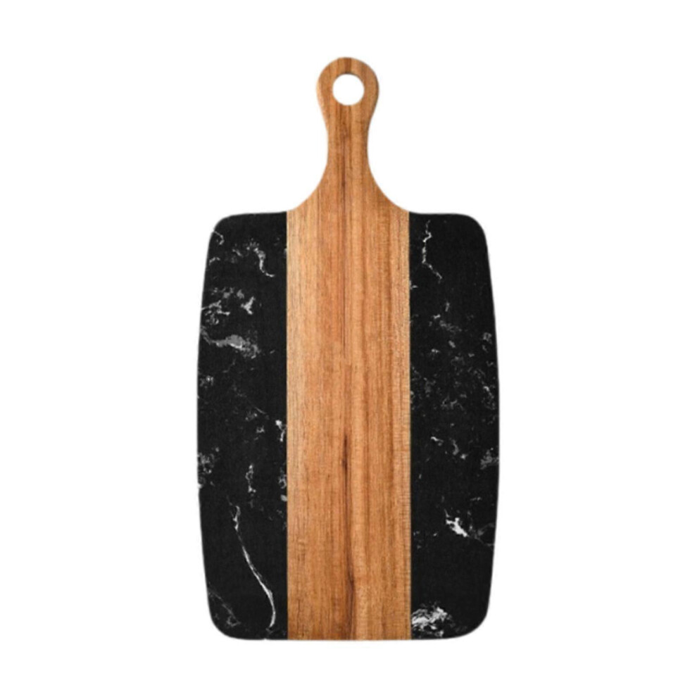 (Black, One size) Cutting Board Wood Marble BBQ Serving Board Multipurpose Board Easy to Clean White-image-OPC-PHRJSP7-NEW