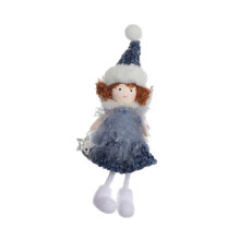 (Brown, One size) Christmas Tree Hanging Ornament Angel Doll Pendant for Celebration Fireplace White