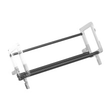 (White, One size) Desktop Book Rack Stable Portable Bookshelf for Office Household Living Room Wood Color