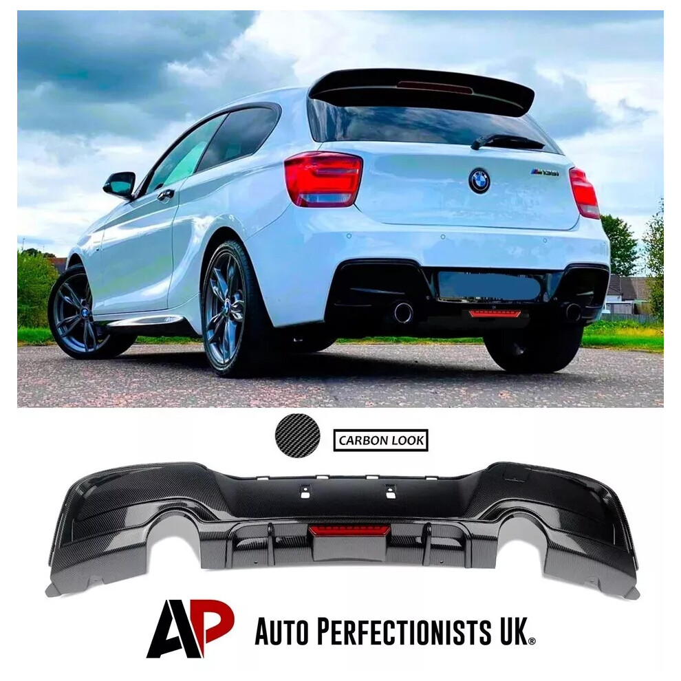 For Bmw 1 Series F20 F21 Pre-Lci Rear Diffuser Lip M135i M140i W/ Led 5061072665035