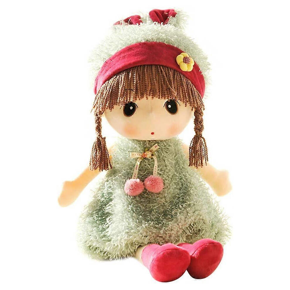 Photos - Doll Kikidex  Plush Baby  Girl with Clothes, 17.7 Sweetheart Rag  Cozy Cuddle Soft Baby  for Kids Babies,P (As show, One size)