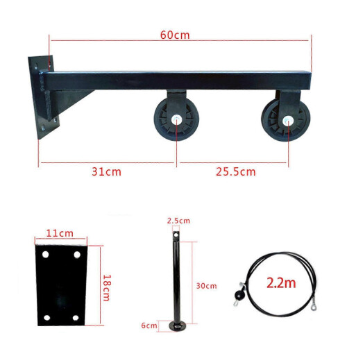 (As show, One size) Cable Pulley Compact High Pull Down Training Tools for Power Racks Home Sport 1