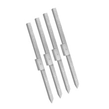 (As show, One size) 4 Pieces Fence Post Repair Stakes Fence Post Anchor Ground Spikes Heavy Duty